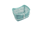 panier motif galet turquoise