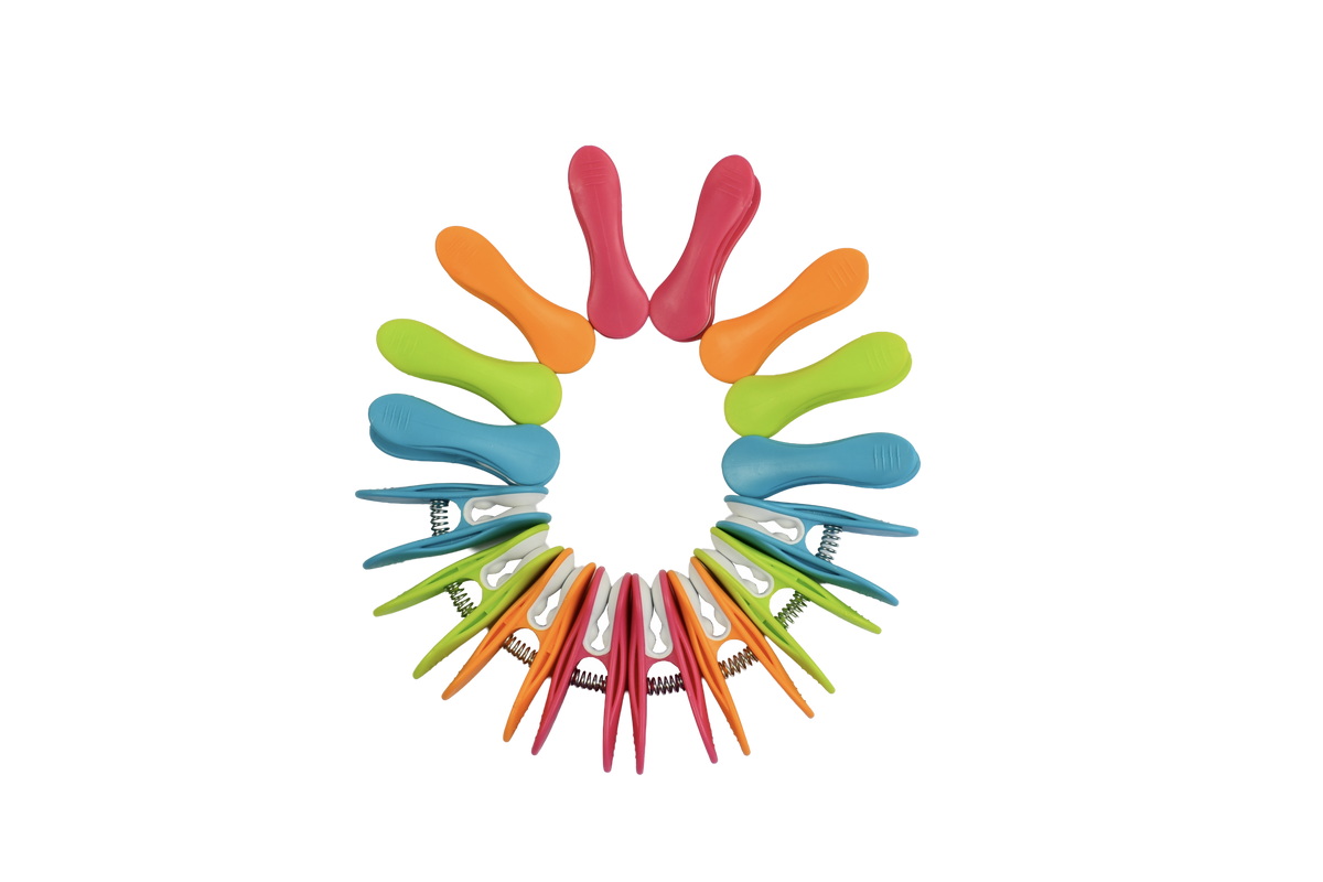Lot de 16 soft clips multi-usage