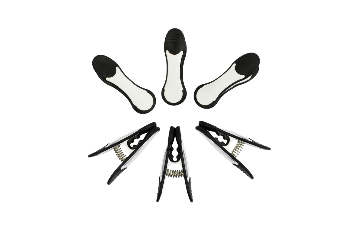 maxi clip bimatiere blanc et noir