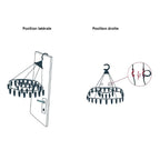 Sechoir 30 pinces utilisation 