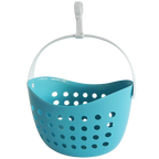 Panier pour pinces a linge bleu
