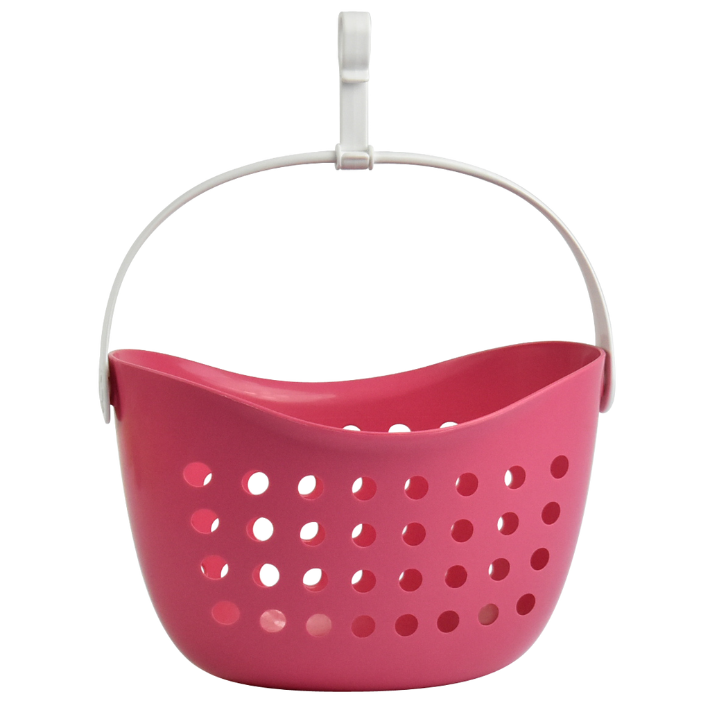 Panier pour pinces a linge rose