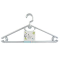Lot de 6 cintres gain de place gris