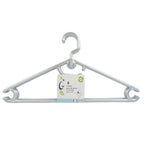 Lot de 6 cintres gain de place gris