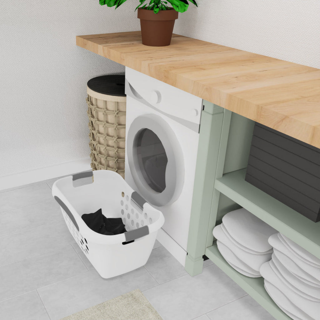 Corbeille a linge bimatiere